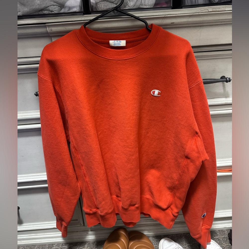 CHAMPION Reverse Weave Crew Neck Sweatshirt large - Picture 4 of 5